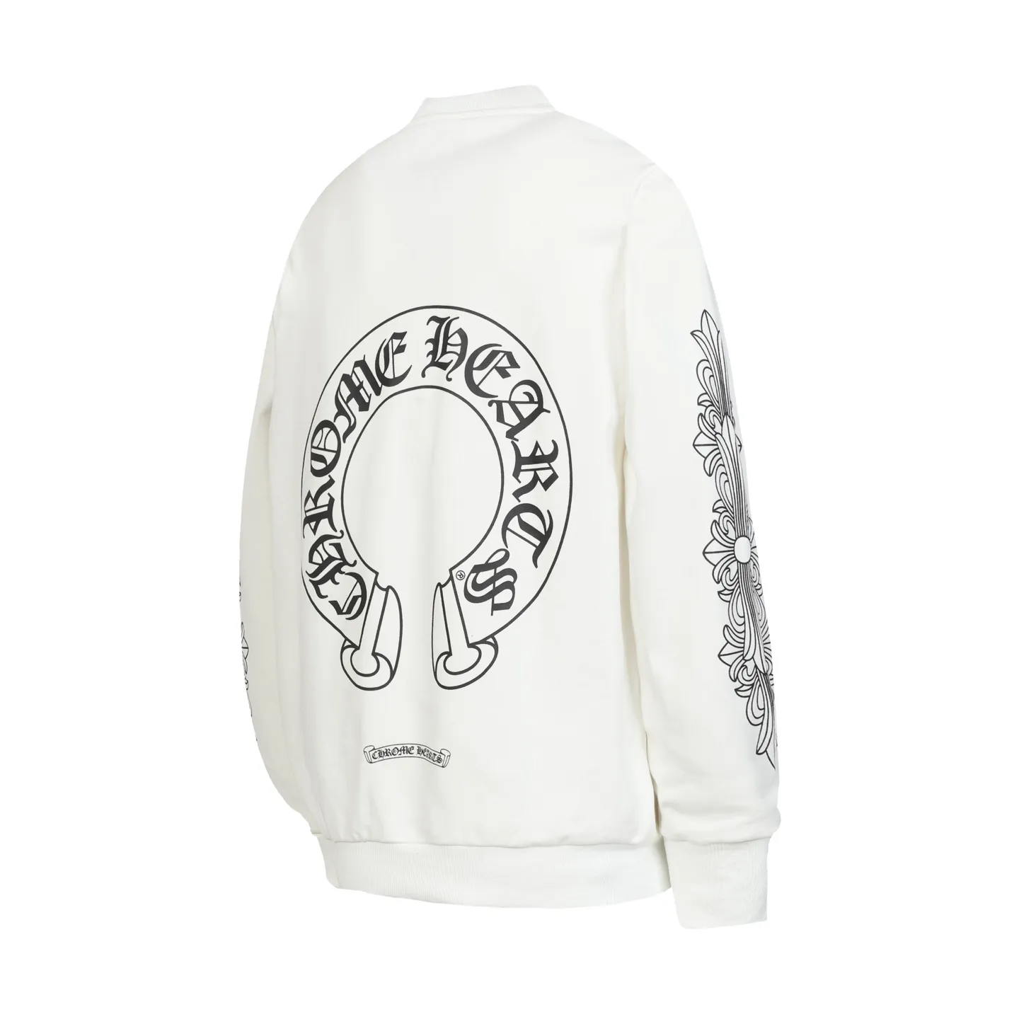 P210 Round neck sweatshirt. Remember to remark sweatshirt when ordering #Y2901 Cross-border running quantity model. Please do not place an order if you are pursuing perfection. -Chrome Hearts/Chrome Hearts 23ss Sanskrit printed popular round neck sweatshirt -High weight, high density and high quality. The wool is soft, delicate and skin-friendly. It feels soft and silky. It has excellent warmth and skin-friendly properties. -Colour: black white -Size: S M L XL